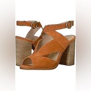 Kristin Cavallari 7.5 Lara Pumpkin Suede Sandals